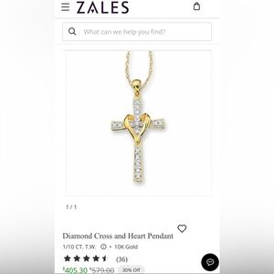 Zales Cross Chained Necklace- Sold Out Online